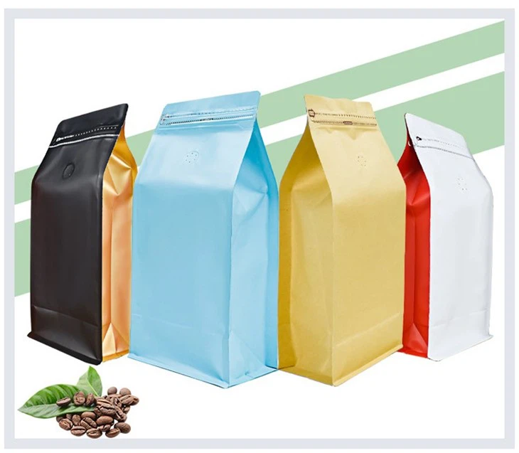 지퍼가 달린 적층 크래프트 종이 봉투