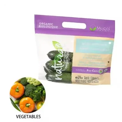 음식 오이 야채를 위한 주문 디지털 방식으로 인쇄 비닐 봉투 오이 포장 부대 오이 부대