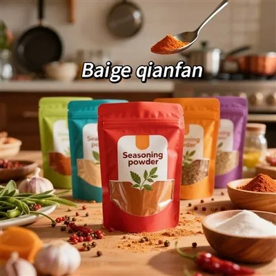 향신료 조미료 스탠드 업 파우치